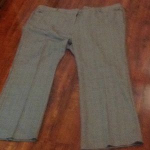Career Brown &Tan Glen Plaid Pants w/peach check